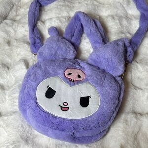 Kuromi plush crossbody